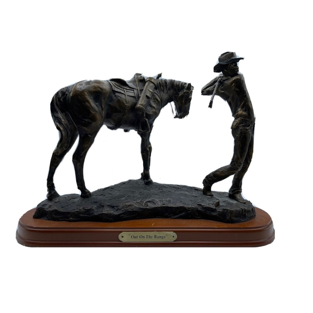 Montana Lifestyles by Montana Silversmiths “Out on the Range” Statue #A1138